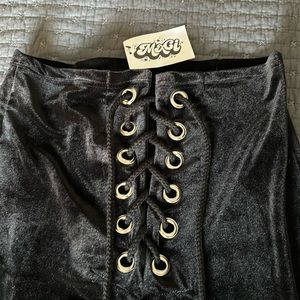 Mxci UK Stevie flared trousers black UK size 12 US Size 8
